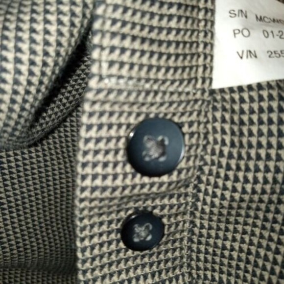 Cutter & Buck L Shirt Mens Large Brown Hounds Tooth Long Sleeve Button Down Top - Picture 4 of 7